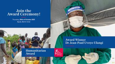 Award Ceremony: Else Kröner Fresenius Award for Development Cooperation in Medicine 2021