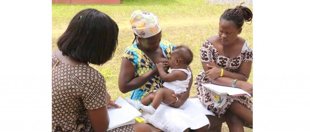 Counselling session with nursing mother, THP Ghana